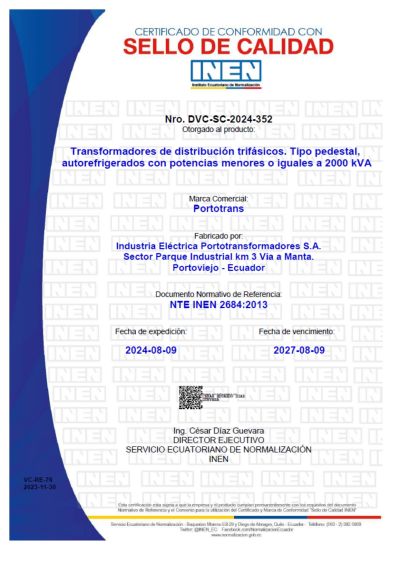 Certificados INEN
